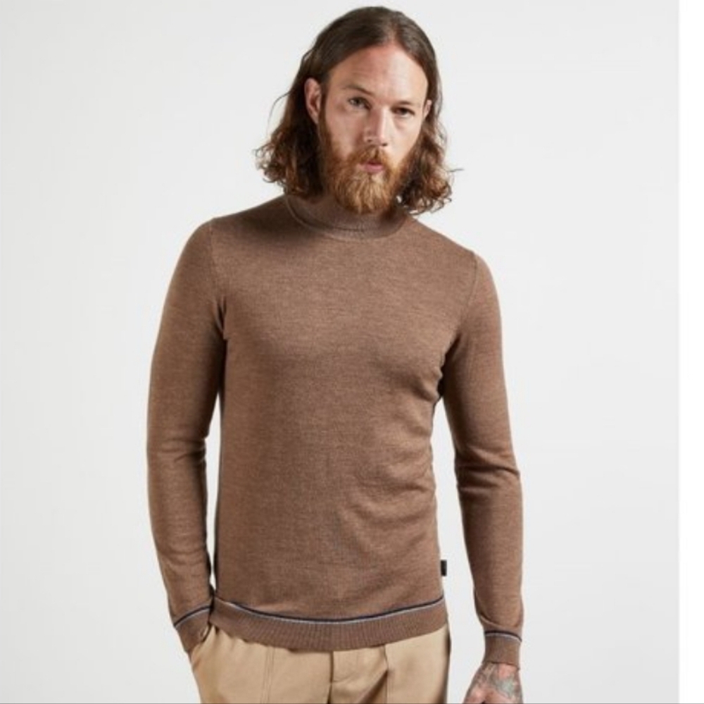Ted Baker London Tan Crewneck Sweater
